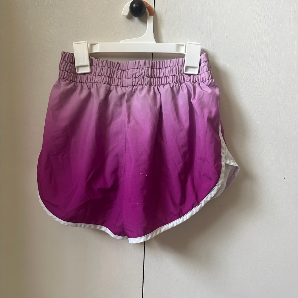 N Athletic Purple Casual Bottoms with Sporty Trim